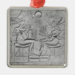 Verlichting van de Aten die leven geeft Metalen Ornament