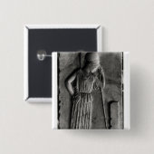 Verlichting van de Mourning Athena, c.460 Vierkante Button 5,1 Cm (Voorkant /achterkant)
