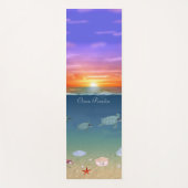 Verlichting van de oceaanzonsopgang, schildpadden, yogamat (Voorkant)