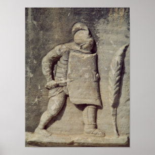 Verlichting van een Romeinse soldaat Poster
