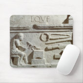 Verlichting van een smid-winkel en gereedschap muismat (Met muis)