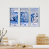 Verlichting van het venster van de Fake - Verse sn Poster (Keuken)