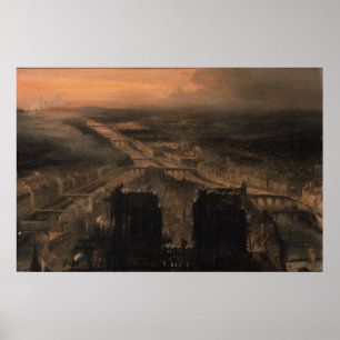 Verlichting van Notre Dame Poster
