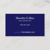 Verlichtingen - Ontwerp van de Technische Website  Visitekaartje (Achterkant)