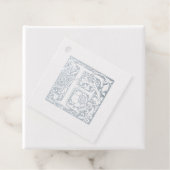 Verlichtingsbrief F Monogram zilver Jubileum Bedankjes Labels (Met doos)