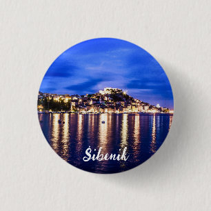 Verlichtingshaven in Sibenik, Kroatië Ronde Button 3,2 Cm