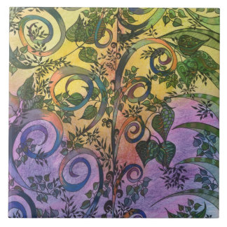 Verlichtingsillusies Grote keramische tegel Tegeltje