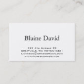 Verlichtingskunstenaar getextureerde look visitekaartje (Achterkant)