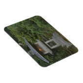 Verlichtingslantaarn in de Japanse tuin Magneet (Rechterzijde)