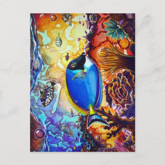 Verlichtingsreef van het eiland CBjork Briefkaart (Voorkant)