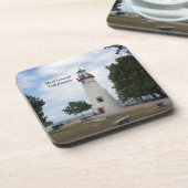 Verlichtingsset met vuursteentje, van 6 kunststof  bier onderzetter (Linkerzijde)