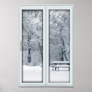 Verlichtingsvenster van Fake Faux - versnipperde s Poster