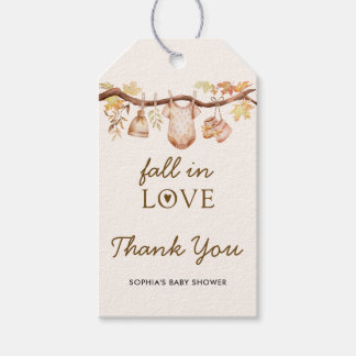 Verliefd Baby Shower Bedankt Cadeaulabel