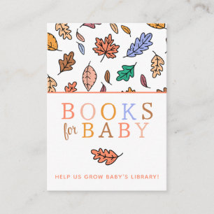 Verliefd Baby Shower Boeken voor Baby Informatiekaartje