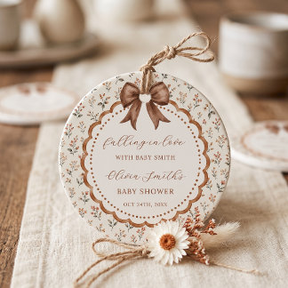 Verliefd Bloem Boog Baby Borrel Bedankjes Labels