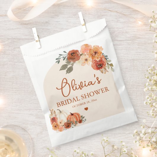 Verliefd Boho Terracotta Pompoen Bruiloft Feest Bedankzakje (Geknipt)