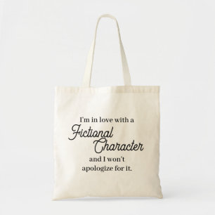 Verliefd op een fictieve personage Canvas tas