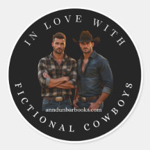 Verliefd op fictieve cowboys sticker