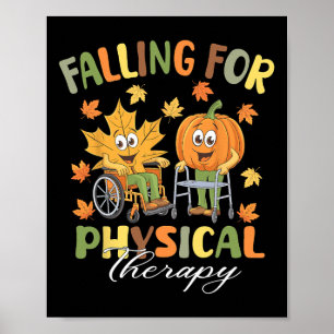 Verliefd op Fysiotherapie Pt Schattige Herfst Dank Poster