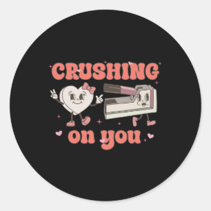 Verliefd Op Jou Kinderverpleegster Valentijn Lief Ronde Sticker