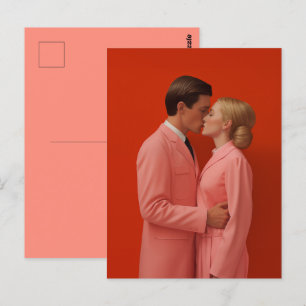 Verliefd op rood briefkaart