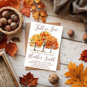 Verliefd Raken, Eik, Esdoornbomen, Herfst Baby Sho Kaart