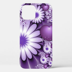 Verliefd worden Abstracte Bloemen & Harten Fractal iPhone 12 Pro Hoesje