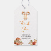 Verliefd worden Bloemen Babykleding Baby shower Cadeaulabel (Achterkant)