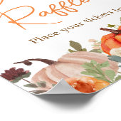 Verliefd worden Bloemenpompoenluier Raffle Poster (Hoek)