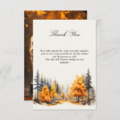 Verliefd worden Bos bruiloft Foto Bedankkaart (Voorkant / Achterkant)