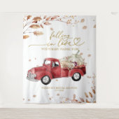 Verliefd worden op Baby shower achtergrond Wandkleed (Voorkant)