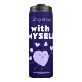 Verliefd worden op mezelf en zelfliefde thermosbeker