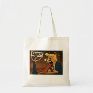 Verliefd worden op tarieven tote bag