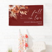 Verliefd worden Roestig Bordeaux Bloem Bruidsboeke Spandoek (Insitu)