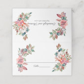 verliefd worden Waterverf bloemenbruiloft (Buitenkant ongevouwen)