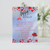 verliefde verjaardag kaart (Staand voorkant)