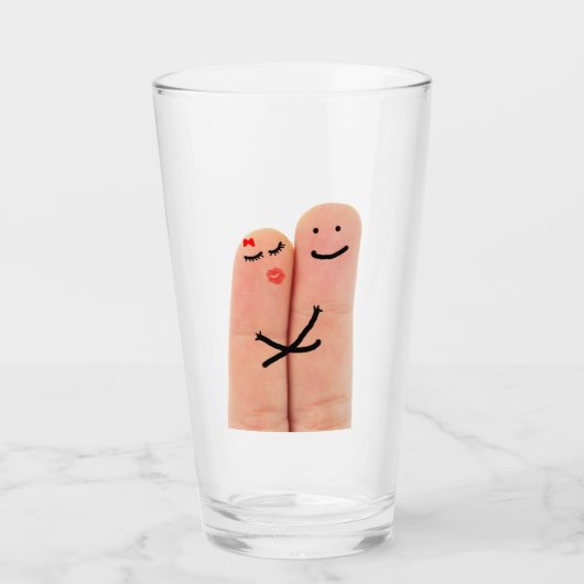 Verliefde vingers glas (Voorkant)