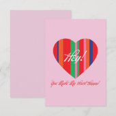 Verliefdheidskaart Bedankkaart (Voorkant / Achterkant)