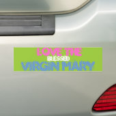 VERLIES DE BLOKKEERDE VIRGIN MARY BUMPERSTICKER (Op auto)