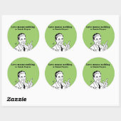 VERLIES GEEN ENKELE BETEKENIS AAN SPEELKERS RONDE STICKER (Vel)