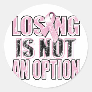 Verlies is geen Option.png Ronde Sticker