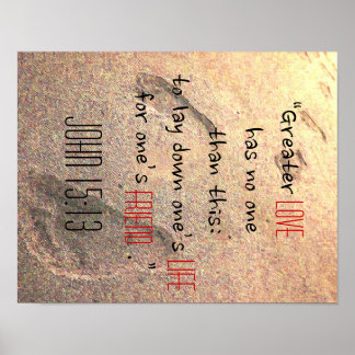 VERLIES John 15:13 Poster