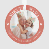 Verlies Keepsake Foto Modern Ornament (achterkant)