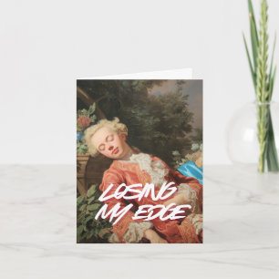 "Verlies Mijn Rand" Kunst Wenskaart Kaart