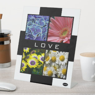 VERLIES Plastic Displa met ruimte voor 4 foto's HA Reclamebord Met Voetstuk