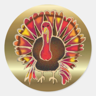 VERLIES TURKIJE DOOR SHARON SHARPE RONDE STICKER