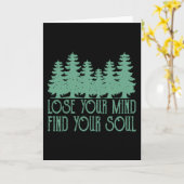 VERLIES UW MIND Funny Hiking Hikers Wanderer Kaart (Gele Bloem)