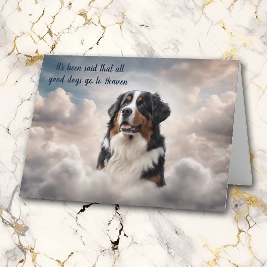 Verlies van Berner Berg Hond Hemel Sympathie Kaart