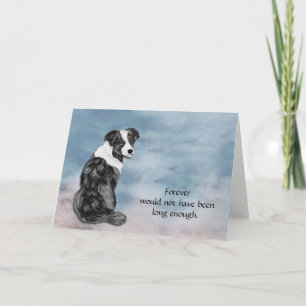 Verlies van de Australian Shepherd Condolence Kaar Feestdagen Kaart