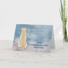 Verlies van de sympathiekaart van Golden Lab Feestdagen Kaart